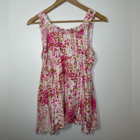 Anthropologie Maeve Bretta Gathered‎ Pattern Tank Top XS - Picture 6 of 6